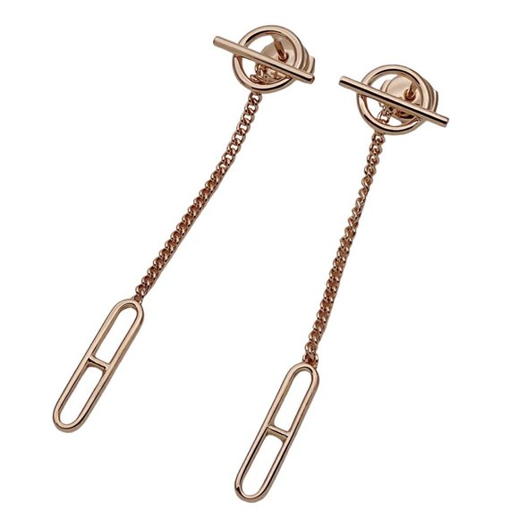 Hermes Hermès Echappée Earrings for Women, 750PG Pink Gold, Polished - Picture 1 of 10